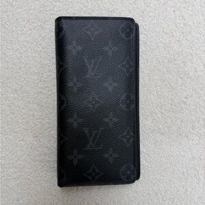 Louis Vuitton Monogram Eclipse Brazza Wallet